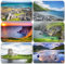 Merchandise for Fans Irland Landschaft Meer - 6 rechteckige Kühlschrankmagnete 7X 4,5 cm - 01 für Memoboard Pinnwand Magnettafel Whiteboard