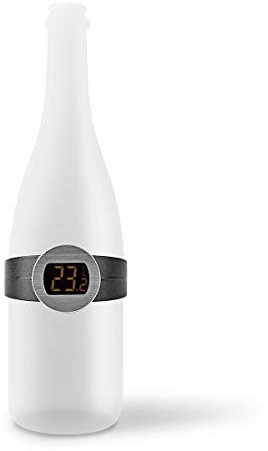 NEDIS Weinthermometer | LCD-Anzeige | 0-50 °C | Schwarz 76 mm Schwarz
