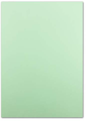 100 DIN A5 Einzelkarten Papierbögen - Mintgrün - 240 g/m² - 14,8 x 21 cm - Bastelbogen Tonpapier Fotokarton Bastelpapier Tonkarton - FarbenFroh