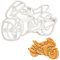 Motorrad Ausstechform, 1 Teil