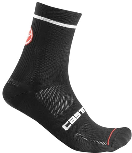 CASTELLI 4520043-010 ENTRATA 13 SOCK Uomo Calzini BLACK WHITE XXL