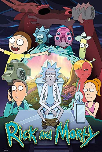 iPosters Rick & Morty Saison 4 Plakat Maxi - 91.5 X 61cms (36 x 24 Inches)