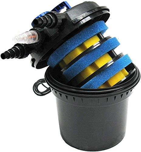 D&L UVC Druckfilter Druckteichfilter Teichfilter mit 11W UVC Wasserfilter Teich[CPF180 Typ 55093] AWZ