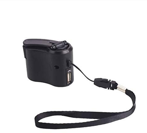 Dynamo pour Samsung Galaxy A51 Smartphone Chargeur USB Batterie Manivelle Secours (Noir)