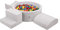 KiddyMoon Aire De Jeux en Mousse avec Rond Piscine À Balles (300 Balles) Fosses À Boules pour Enfants Jouets Parcours Obstacles, Fabriqué en UE, Gris Clair: Jaune/Vert/Bleu/Rouge/Orange