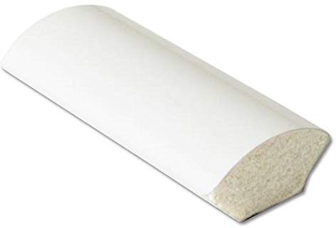uPVC Plastic Quadrant Trim - Window/Tile Beading -13mm x 1.25m Length - White