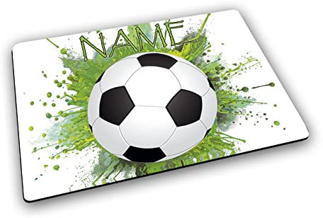 Fußball Textil Tischset mit Name/Gummirückseite/Platzdeckchen Platzset/personalisiert