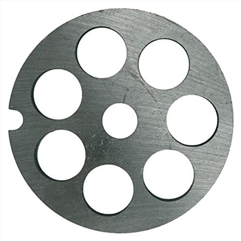 La zappa Piastra Professionale per Tritacarne manuale REBER in acciaio temperato n. 5 (Foro da 12 mm)