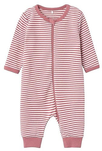 NAME IT Unisex NBNNIGHTSUIT Zip Y/D CORE NOOS Schlafstrampler, Mesa Rose, 56