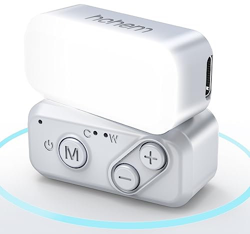 hohem Magnetic Mini LED Light for hohem iSteady XE Gimbal Stabilizer, 3 Color Temperature, 10 Brightness Adjustment, 180° Fill Light, 60 Mins Long-Lasting, Magnetic Mobile Fill Light