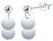 CONILOK Metallisch Runder Kuchen Ohrringe Silber 925 Stecker Ohrstecker Ohrhänger Silber Damen Schmuck Ohrring Kleine Geschenke für Frauen Mädchen Freundin Mutter Geburtstag Weihnachtstag Valentinstag