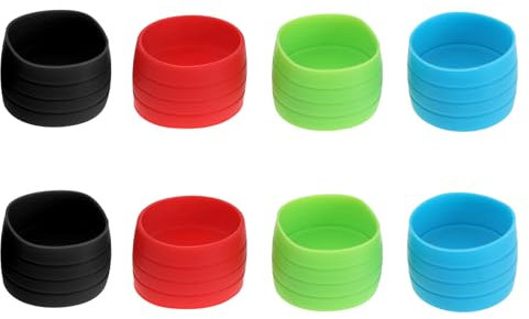 eMagTech 4 Paia Anello Di Fissaggio Del Nastro Del Manubrio Della Bici Anello Di Fissaggio Del Manubrio Della Bicicletta Per Mountain Bike Maniglia Per Bici Da Strada Manicotto Ad Anello In Silicone