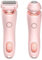 Rasierer Damen, 2 in 1 Intimrasierer für Frauen Layhou Elektrisch Rasierer mit IPX7 Wasserdicht, Schmerzlos Epilierer, Kabelloser UBS Nass/Trocken Epilierer für Gesicht Bikini Beine Arme Körper (Rosa)