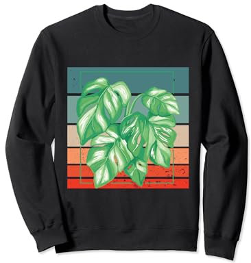 Deliciosa Variegata House Plant Variegated Monstera Plants Sweatshirt