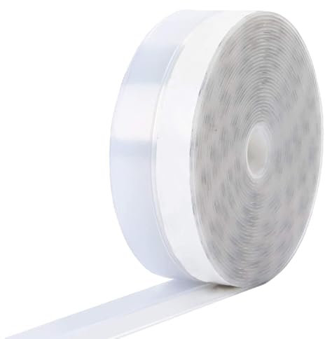 JRYXDS Bande d'étanchéité, autocollante, en silicone, multifonction, anti-courants d'air, coupe-vent, 10m Transparent Bande d'étanchéité Auto-adhésive Bas Strip, vent Anti-poussière