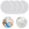 Lot de 4 moules en silicone ronds - Dessous de verre rond - Moule en résine - Petit moule en silicone - Moule en silicone pour dessous de verre - Bricolage - Décoration de la maison