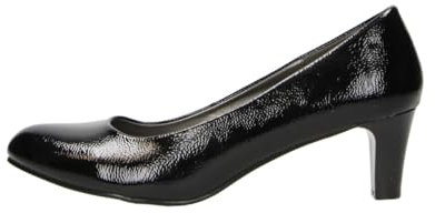 Scarpe da Donna Fitters Aurelia in Vernice Nera, Scarpe da Donna Plus Size - Scarpe Grandi da Donna, Aurelia 43 EU Black Patent