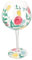 Garneck Buntglas Weinglas Weinglas Mit Langem Stiel Bemaltes Ballon Weinglas Bemaltes Rotweinglas Weinglas Als Blumen Weinglas Einzigartiges Weinglas Ballon Weinglas Mit