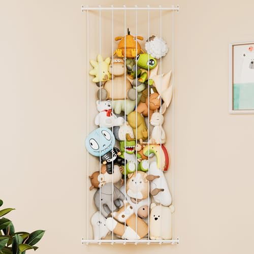 GRANNY SAYS Kuscheltier Aufbewahrung, längenverstellbares Stofftier Aufbewahrung, große Kuscheltier Organizer, Aufbewahrung kuscheltiere für Kinderzimmer, Spielzimmer, Schlafzimmer