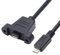 chenyang Câble d'extension micro USB 2.0 5 broches mâle vers femelle avec trous de montage sur panneau 50 cm