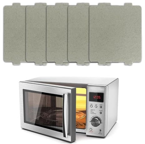 Hoja de mica, Placa Mica Microondas Universal para Accesorios Microondas Horno, 5 Unids Set Horno de Microondas Placa de Mica Reparación de Piezas Repuesto Accesorio para hogar cocina oficina comedor