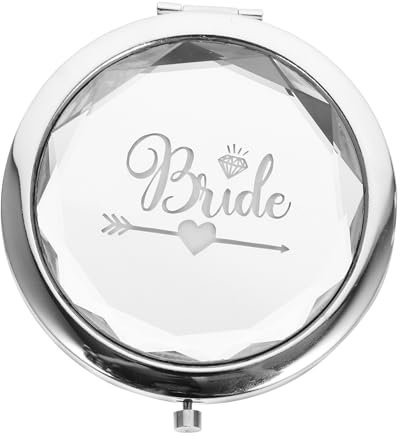 PRETYZOOM Junggesellenparty Niedlicher Geldbeutel Kosmetikspiegel Hochzeitsgeschenke Trauzeugin Kompaktspiegel Süßer Kompaktspiegel Für Geldbörsen Braut Taschenspiegel