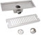 XFMZFUBD Abfluss-Haarfänger for Dusche, rechteckig, Abflussabdeckung, Haarstopper mit Saugnapf, Flacher Abflussschutz, Siebstopper for Badezimmer, Badewanne