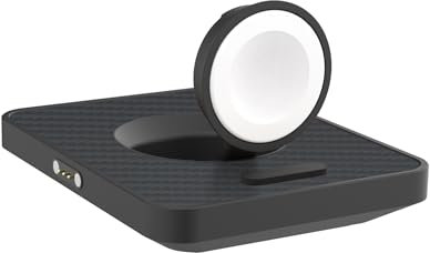 Mous - Soporte de cargador para Apple Watch, fabricado con tecnología oficial de Apple Watch, fibra de aramida