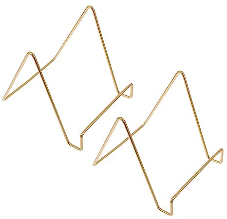 Angoily 2er-pack Foto-displayhalter – Metall-ornamentständer Fotoständer Für Kunstwerke – Einfache Installation Rost-