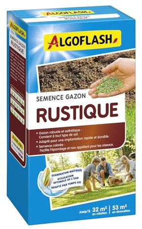 Algoflash Semence Gazon Rustique - 800 g