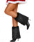 RSLOVE Stulpen Damen Fellstulpen Beinstulpen - Flauschige Stiefelüberzüge Accessoire Set Schwarz S