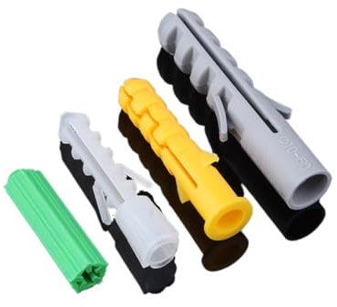 100 pezzi M6 M8 tasselli a coste tasselli in gomma tasselli ad espansione viti di ancoraggio(M8 x 40mm)