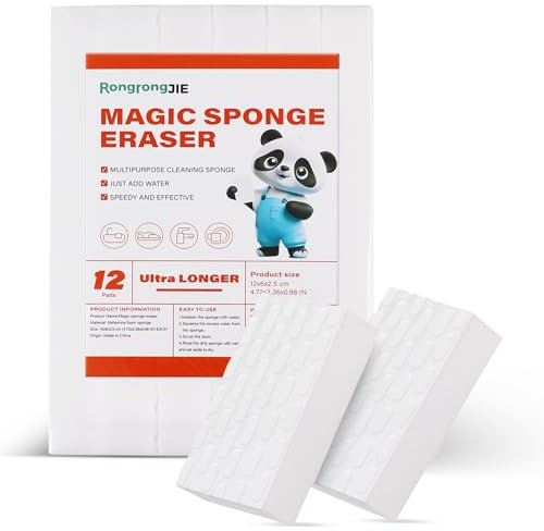 RongrongJIE Magischer Schwammradierer, längere und dickere Melamin-Schwämme, extra langlebige Reinigungspads für Badezimmer, Küche, Outdoor, Mehrzweck-Reiniger, saubere Badewanne, Dusche, Wand, Ofen,