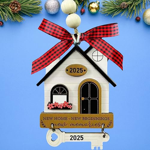 Holzfigur New Home 2025 (weiß)