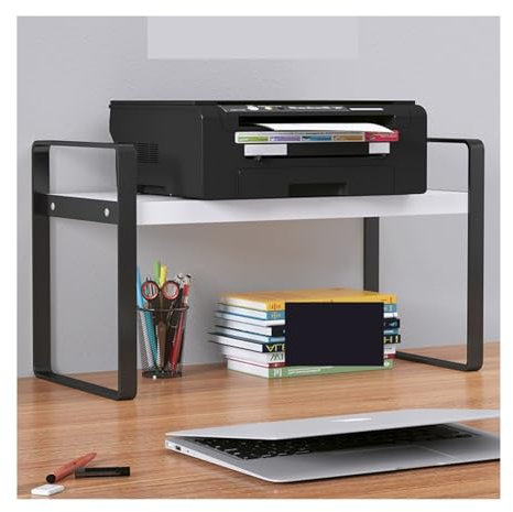 Kitchen Storage Microwave Shelf Microwave Oven Rack Kitchen Rice Cooker Stand Desktop Bookshelf Student Desk Rack Office Layered Cabinet Storage Rack Microwave Stand Kitchen Rack(White,50cm)