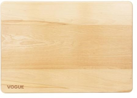 Vogue Beech Chopping Board Large, 510x355x30mm | Reversible, dual-sided surface provides stable, knife-friendly chopping for busy professional kitchens.