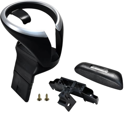 VHEUHZ Getränkehalter Set mit Ziersockel und Abdeckung Montagekit für die vordere Mittelkonsole Becherhalter Kompatibel mit BMW E81 E87