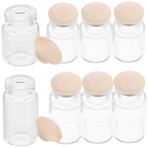 ifundom Miniature Glass Bottle Set Mini Bottles Ornaments for Doll House Tiny Bottle for Dollhouse