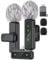 Jubolion Wireless Lavalier Microphone for iPhone iPad Android, 2Pack Mini Mic with LED display features Noise Reduction, Plug and Play Clip-on Mic for Video Recording, TikTok, YouTube, Podcast (Black)