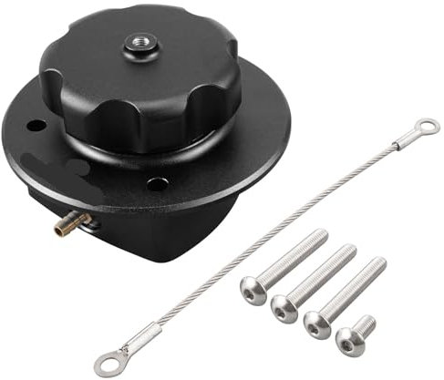 Motorcycle Metal Fuel Cap Kraftstofftank-Einfülldeckel/passend for Husqvarna 701 Enduro & Supermoto 2016–2024/GasGas 700 Enduro & Supermoto 2022–2024 Cap(Black)