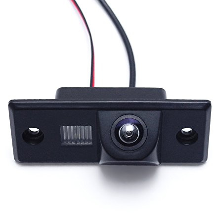 Auto Rückfahrkamera Einparkhilfe Nachtsicht Wasserdicht HD Kennzeichenbeleuchtung Rückansicht Kamera, Für VW Golf/Skoda Scirocco Fabia/Porsche Cayenne/Golf IV 4 V5/Touran/Santana/Porsche Cayenne PA
