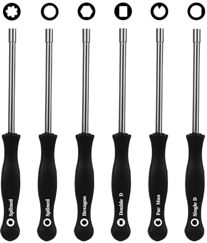 LPQKCcY Vergaser Einstellwerkzeug - 6 Pcs Vergaser Schraubendreher Einstellen Werkzeug für 2-Takt-Motor Weed Eater Kettensäge Laubbläser für Husqvarna für Poulan für Craftsman für Stihl für Echo