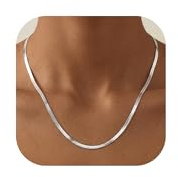 SLOONG Schlangenkette Silber 925-5mm Kette Silber Damen 41/46/51/56 CM | Glänzende Silber Kette Halskette Schmuck Geschenke für Frauen 41/46/51/56 CM