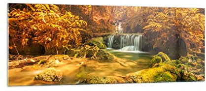 ARTTOR Glasbild 140x50cm Wandbild Glasdruck Landschaften Wald - 2960