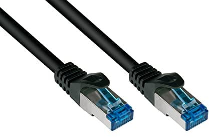 Good Connections® SmartFLEX - Cavo patch Cat.6A – 15 cm/0,15 m – Cavo Ethernet corto 10 GIGABIT Premium in rame/CU – Protezione nasello – S/FTP PiMF – senza alogeni (LSZH) – 500 MHz