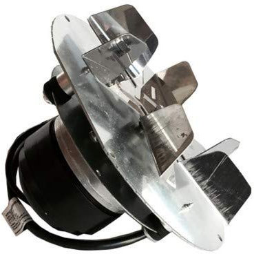 Extractor - extractor de humos para estufas de pellets con motor ECOFIT 2RECA3 e impulsor en acero AISI 430.