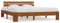 vidaXL Kiefernholz Massiv Bettgestell Holzbett Futonbett Doppelbett Massivholz Bett Bettrahmen Lattenrost Schlafzimmerbett 180x200cm Honigbraun
