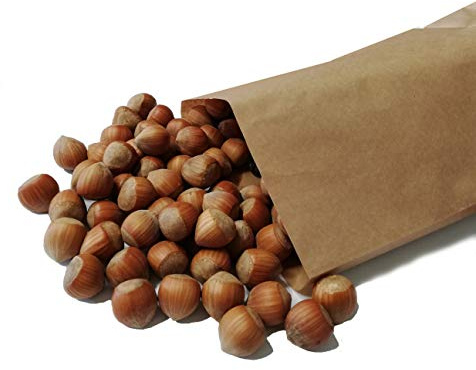 FRUCHTVERSAND24® Französische Haselnüsse, Inhalt: 1kg, Kaliber 24+ mm, extra dicke Nüsse, runde Haselnüsse direkt aus Frankreich, Klasse 1