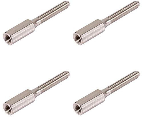 M3.5 x 35mm Brass Extension Studs Ideal for Extending Sockets and Switch Screws x4