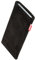 fitBAG Folk Schwarz Handytasche für Apple iPhone 12 / iPhone 12 Pro/iPhone 13 / iPhone 13 Pro Tasche aus feinem Wildleder Echtleder | Hülle mit Reinigungsfunktion | Made in Germany
